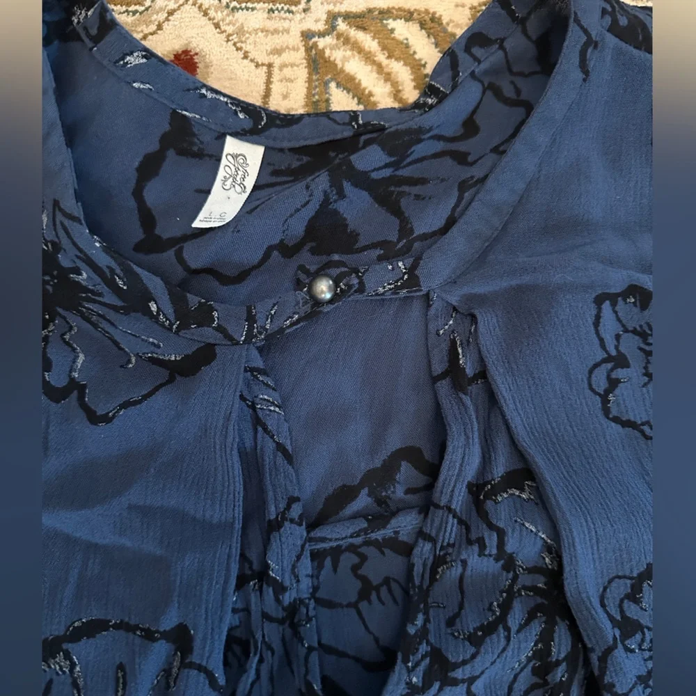 Free People Blue Floral Dress - Picture 4 of 7